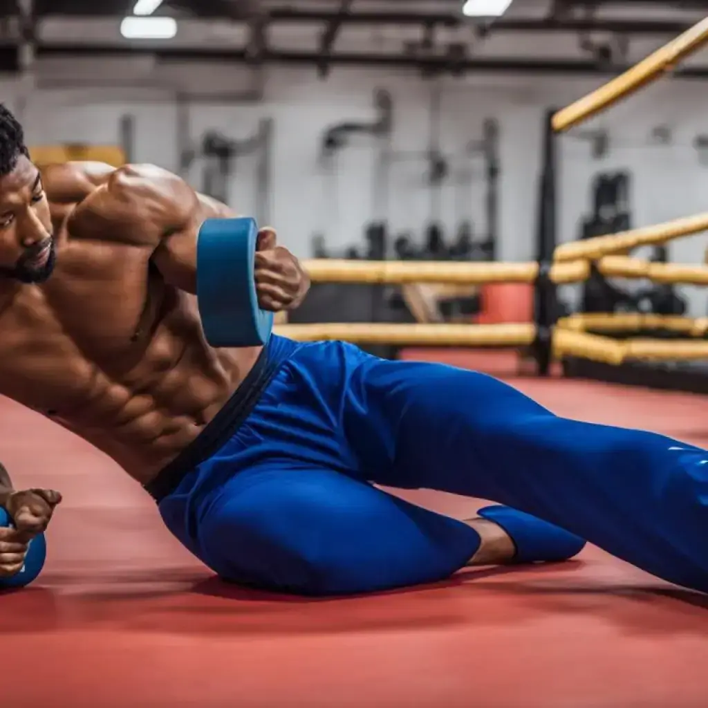 foam rolling for muscle recovery in Muay Thai